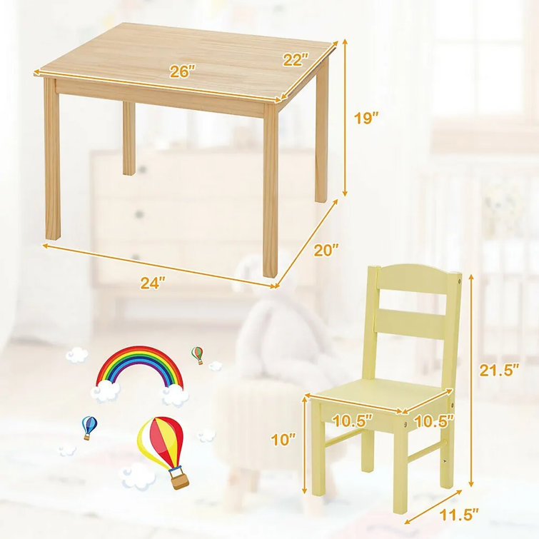 Kids table and outlet 4 chair set